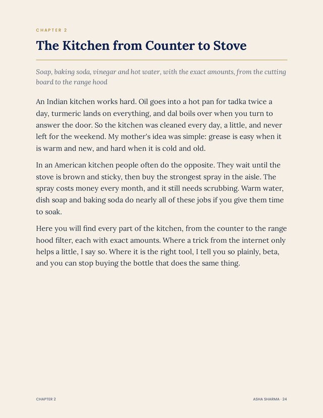 Opening page of Chapter 2, The Kitchen from Counter to Stove